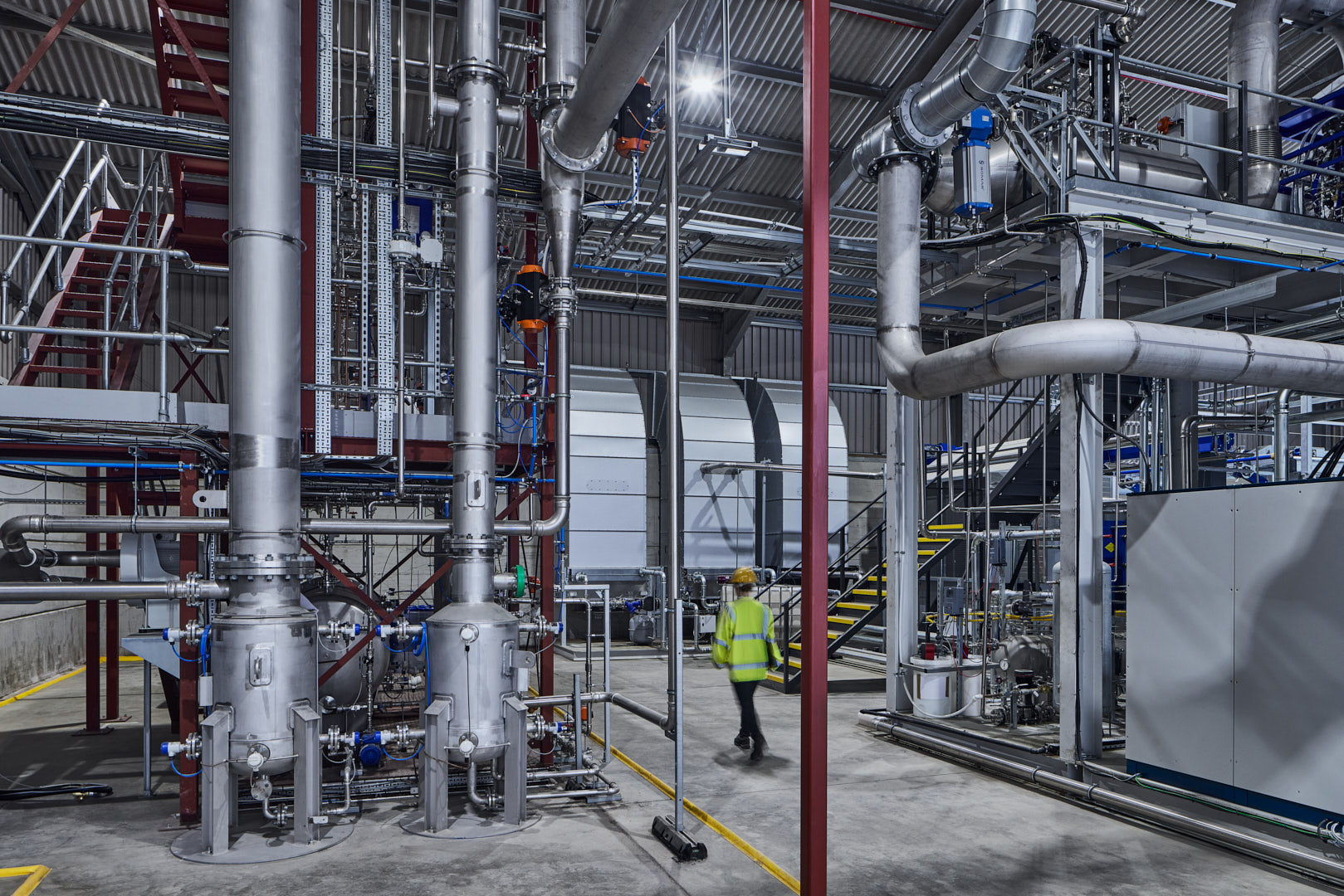 Process vessels and pipework in the BIOCCUS demonstrator